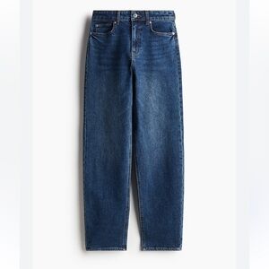 Oak & Fort Midrise Cropped Straight Leg Blue Jeans